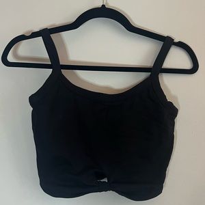 Years Of Ours Sports bra in black. Size Small